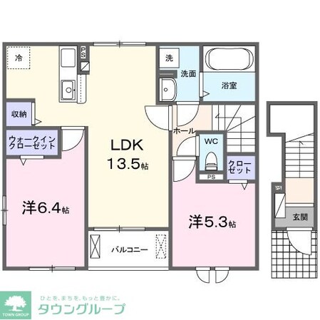 フィデール ハイムの物件間取画像